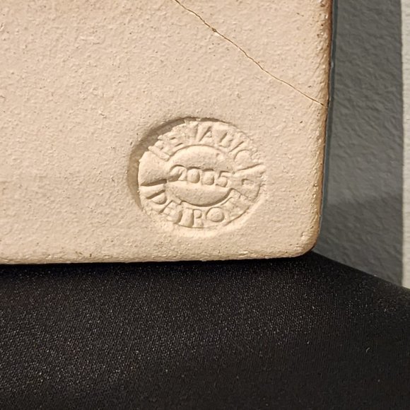 Vintage Pewabic Tile Rose Design - Picture 4 of 16